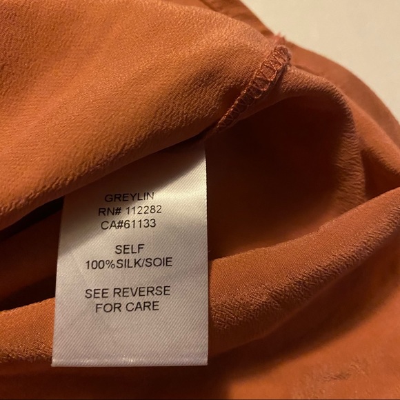 New 100% Silk Bilson Greylin Rose Sleeveless S Top - Picture 5 of 6